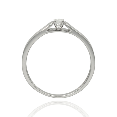 Fehér arany gyűrű 52-es méret (B51502)